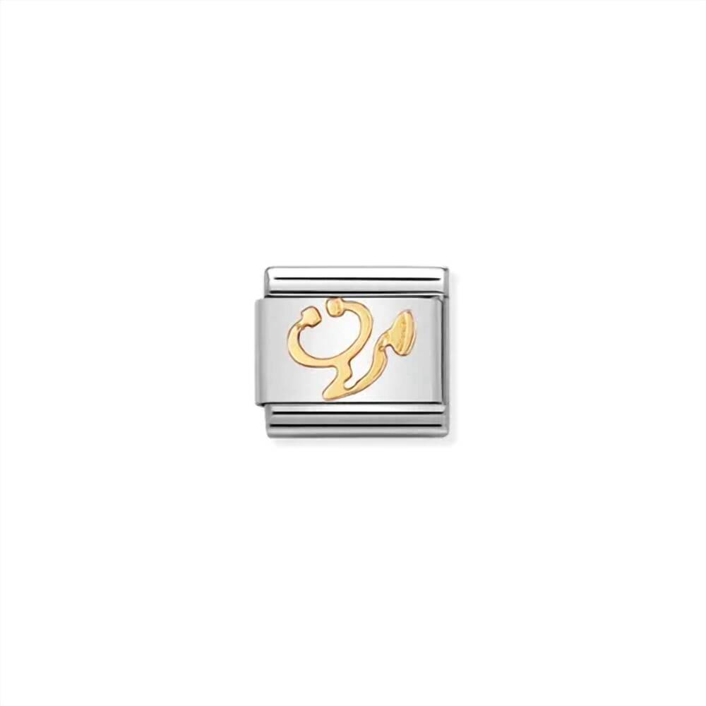 NEW NOMINATION unisex composable classic links in gold stethoscope